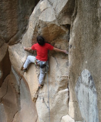 Javi on Adargoma an 8a+